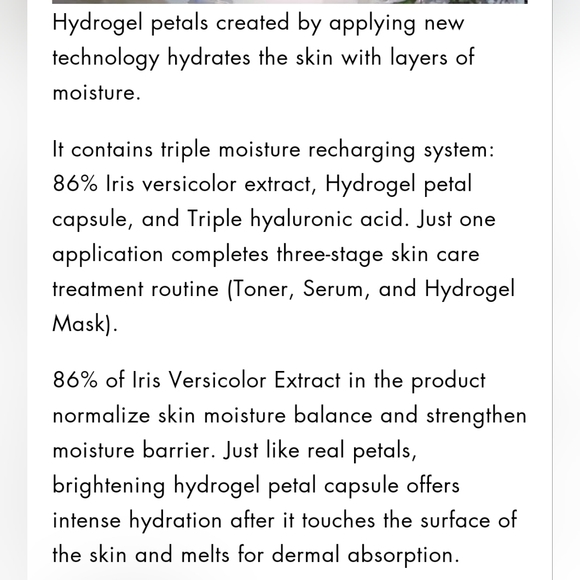 5/75$ LAPALETTE BEAUTY - Hydra Blue Petal Serum Toner - Picture 13 of 15